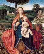 PROVOST, Jan The Virgin and Child in a Landscape oil painting on canvas